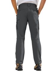 MOURCE men's hiking pants back view with secure pocket layout for trail use.
