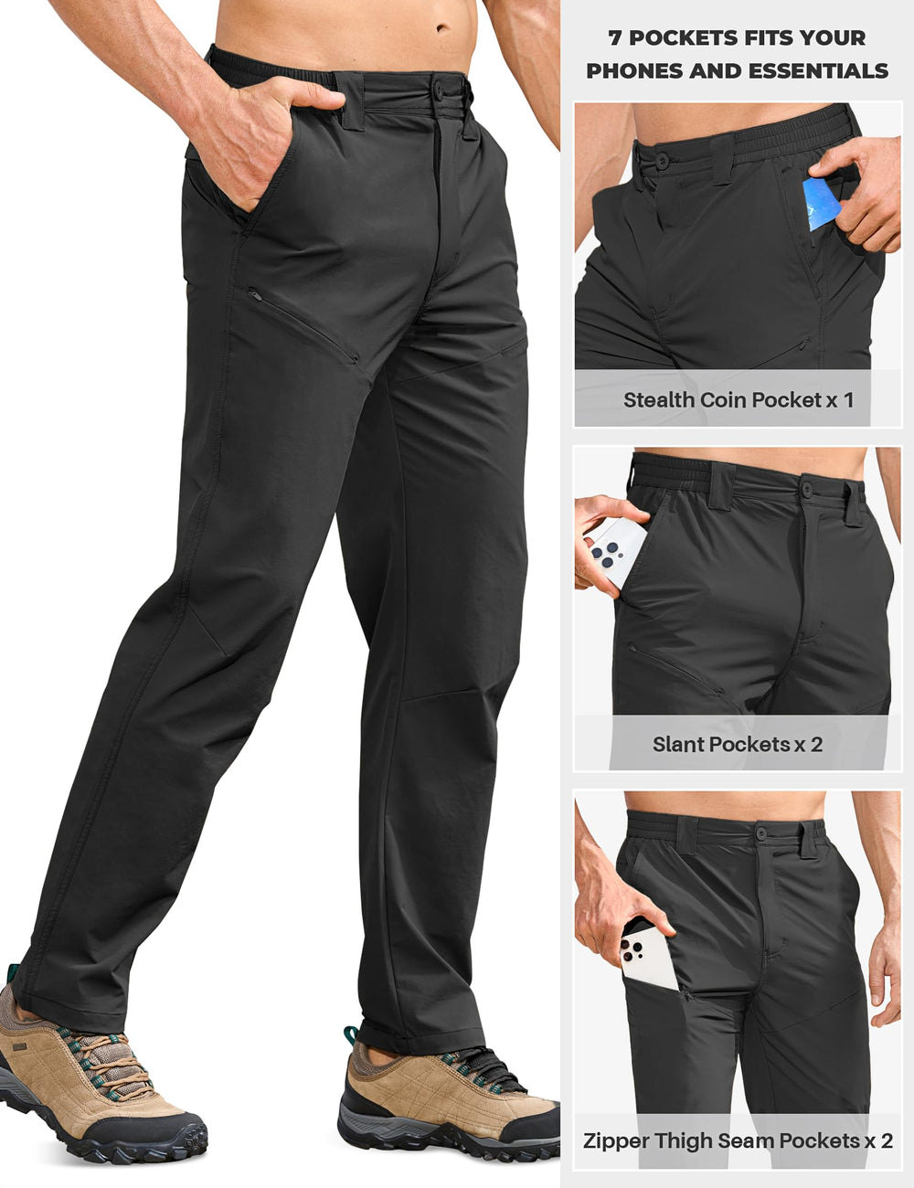 MOURCE all-seasons hiking pants demonstrate year-round versatility for various conditions.