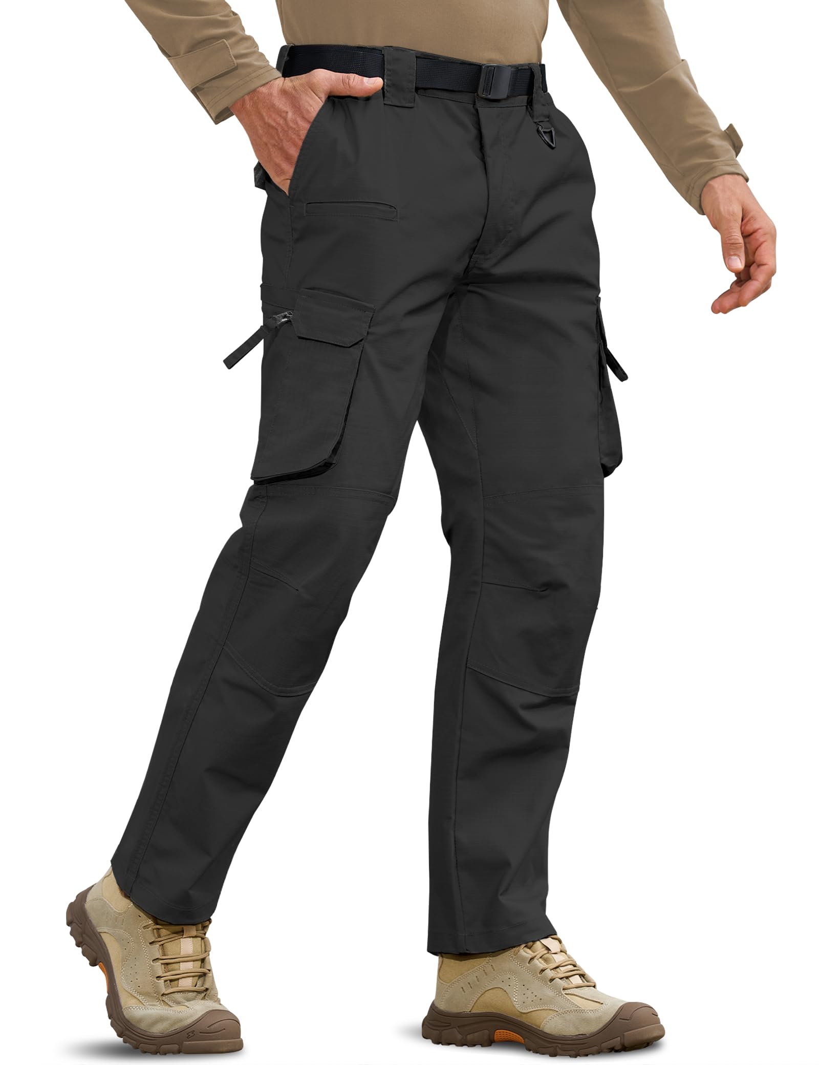 MOURCE pants pocket layout shows 10 pockets for tool organization on the go.