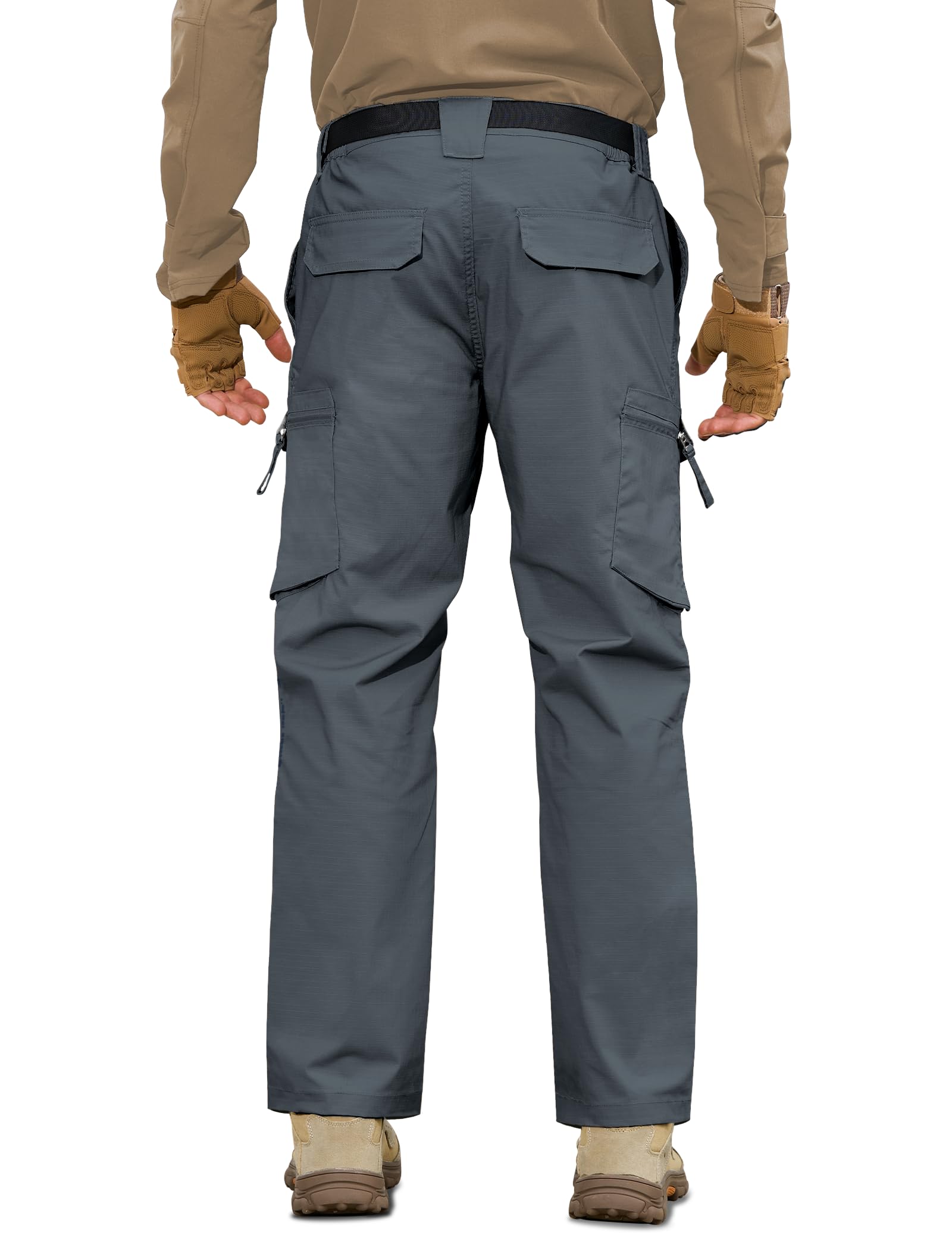 MOURCE men's work pants reinforced knees detail for heavy-duty movement