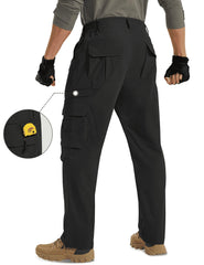 MOURCE Plus Size Cargo Pants reinforced knees image for durability during rugged work and hikes