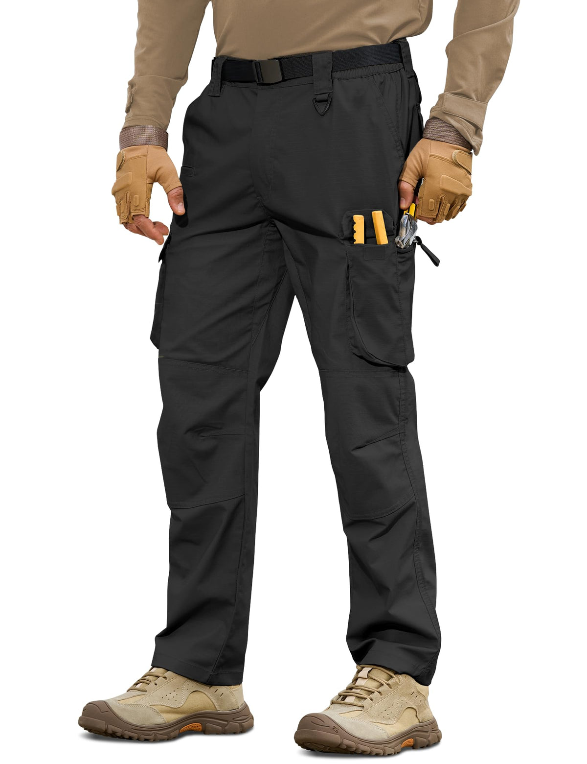 MOURCE Ripstop Tactical Pants front view showing rugged durability for outdoor work.