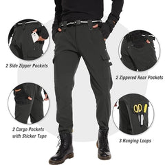 MOURCE Work Pants 3D tailored fit enables comfortable movement on trails.