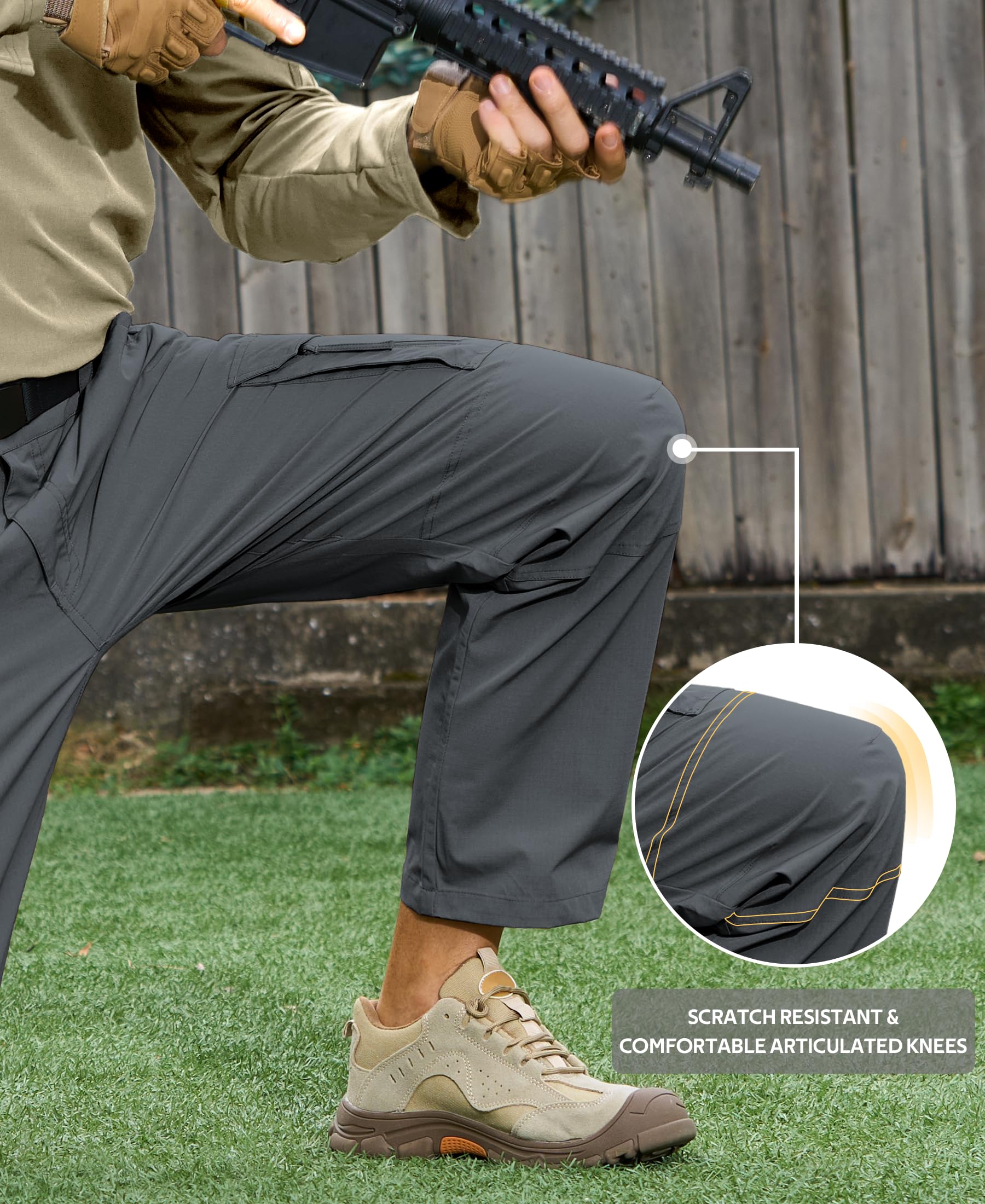 MOURCE Work Pants 9 pockets layout demonstrates organized storage for tools and keys.