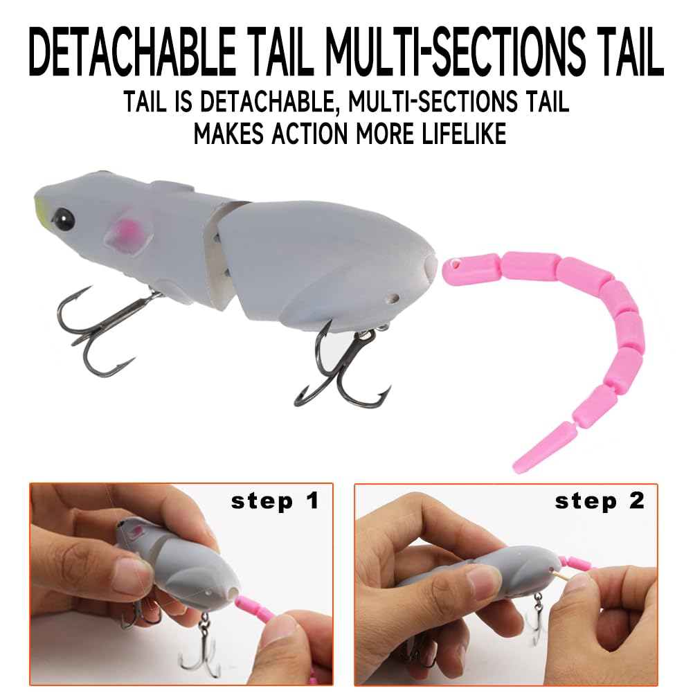 Multi-joint swimbait body for dynamic swimming action
