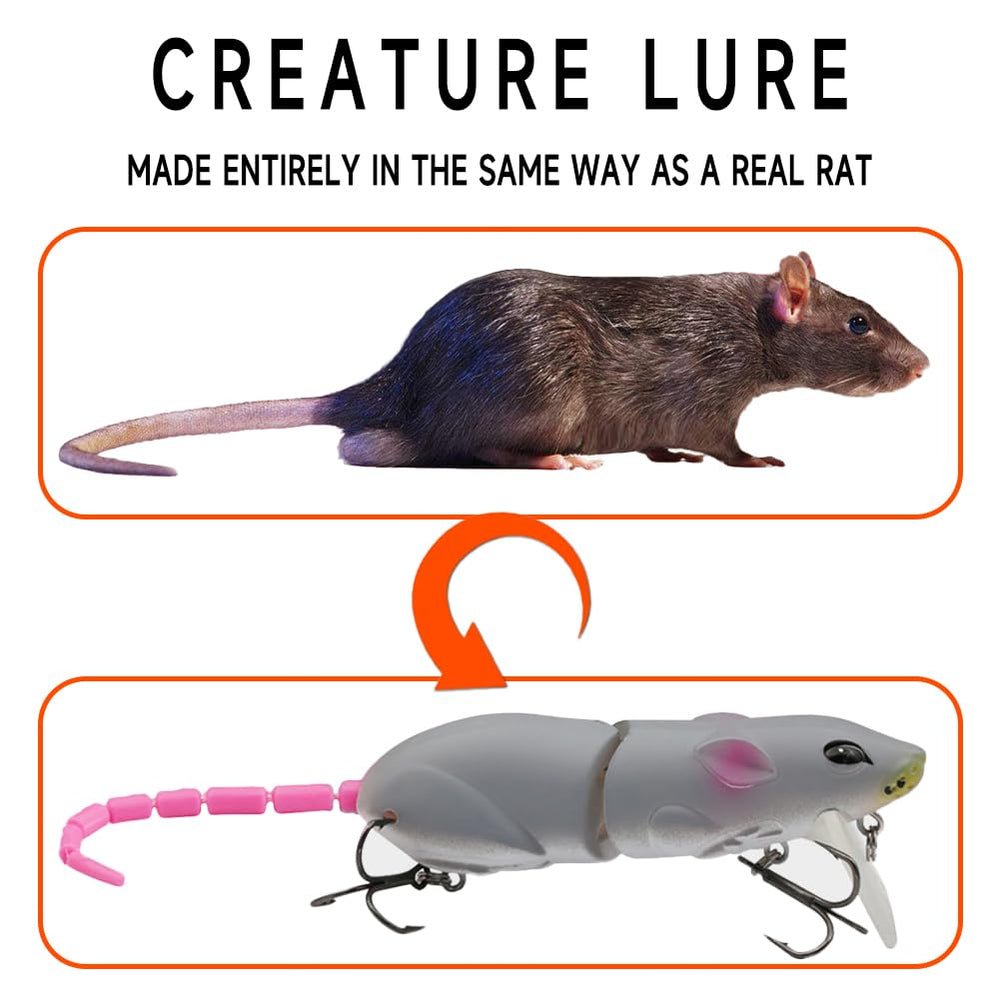 Razor-sharp treble hooks on lure