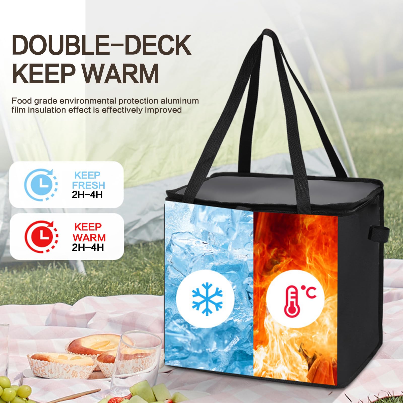 MOV COMPRA cooler bag foldable outer frame showcased for compact storage after trips
