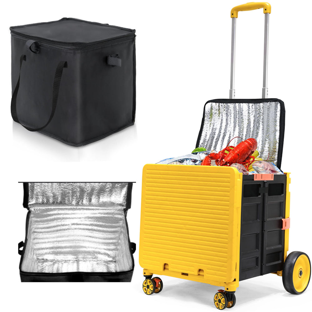 MOV COMPRA cooler bag wheeled large capacity inside keeps essentials organized on picnics