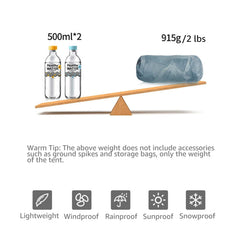 MoxiHike Lanshan 2 Pro tent interior with breathable mesh for airflow.