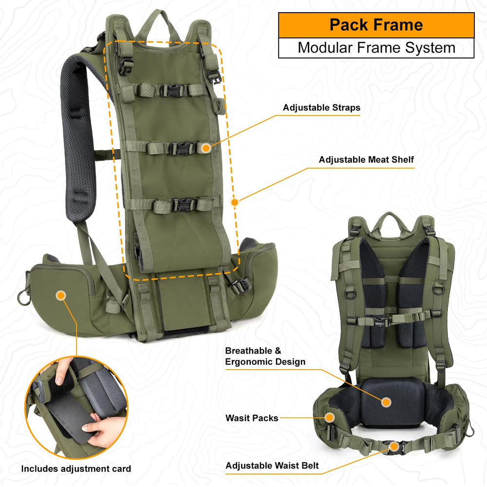 MOXULE frame for independent hauling without a bag.