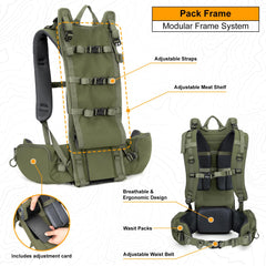 MOXULE frame for independent hauling without a bag.