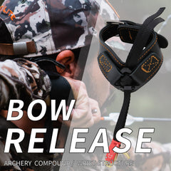 Moyujian Archery Release 360-degree head enables ambidextrous shooting versatility.
