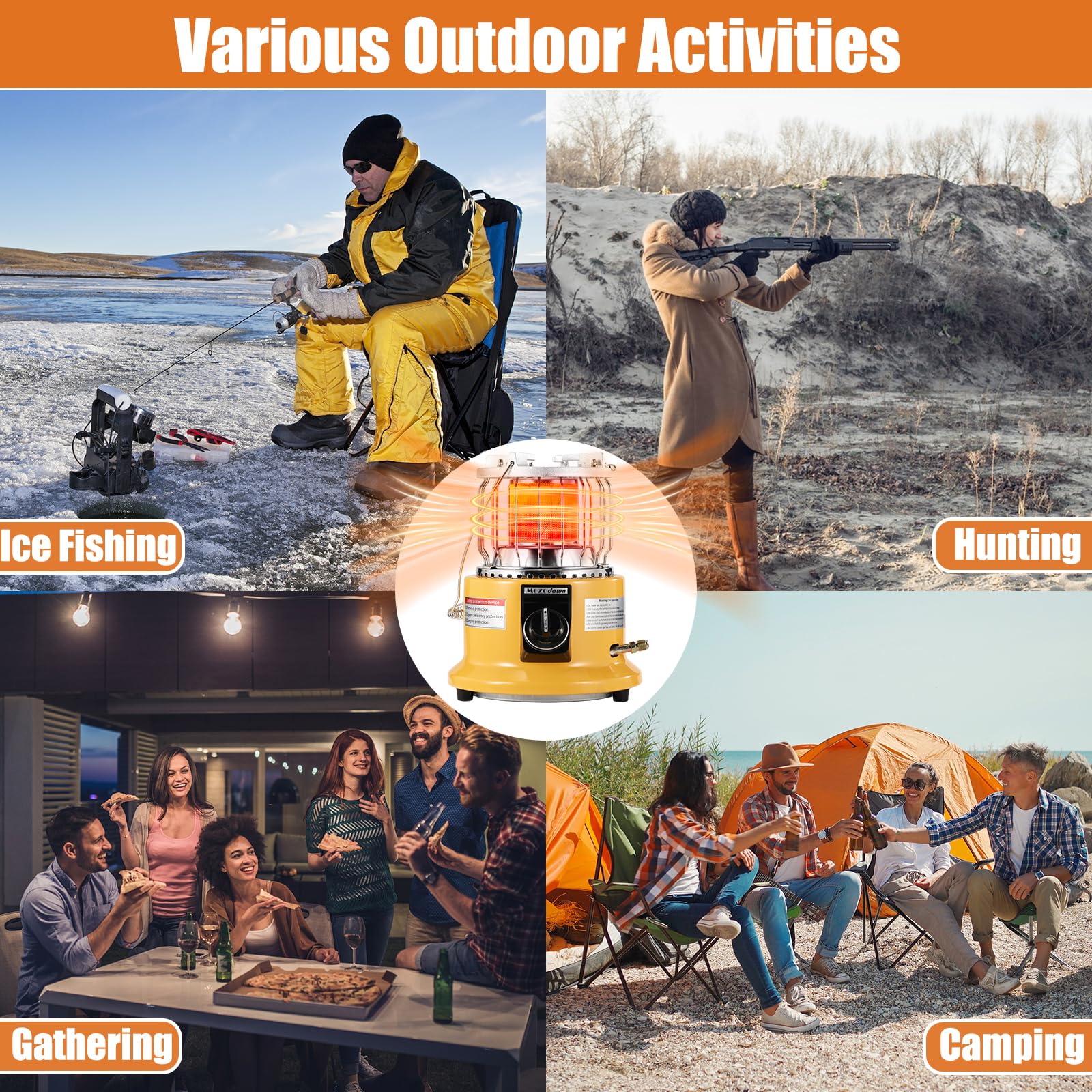 MOZODAWN gas-hose-connector-5ft indicates flexible hookup for camping and grilling.