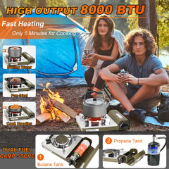 MOZODAWN infrared burner up to 8000 BTU for fast boiling.