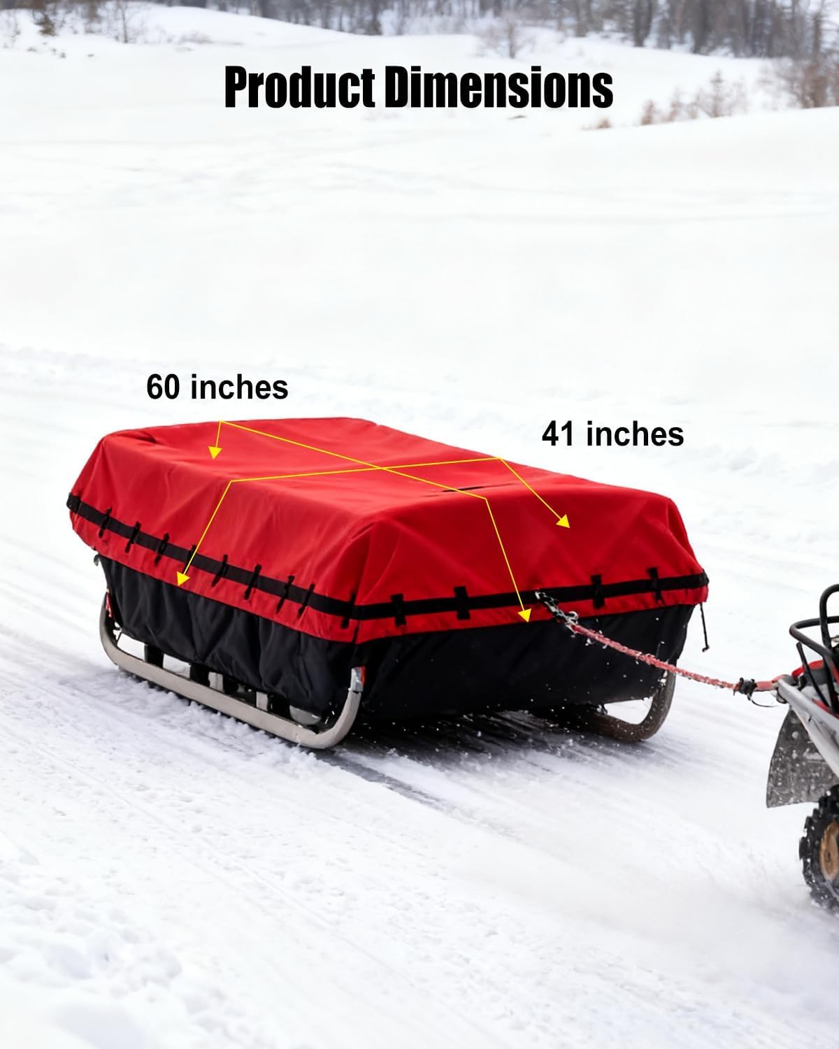 MQLPXI red exterior increases visibility in snow.