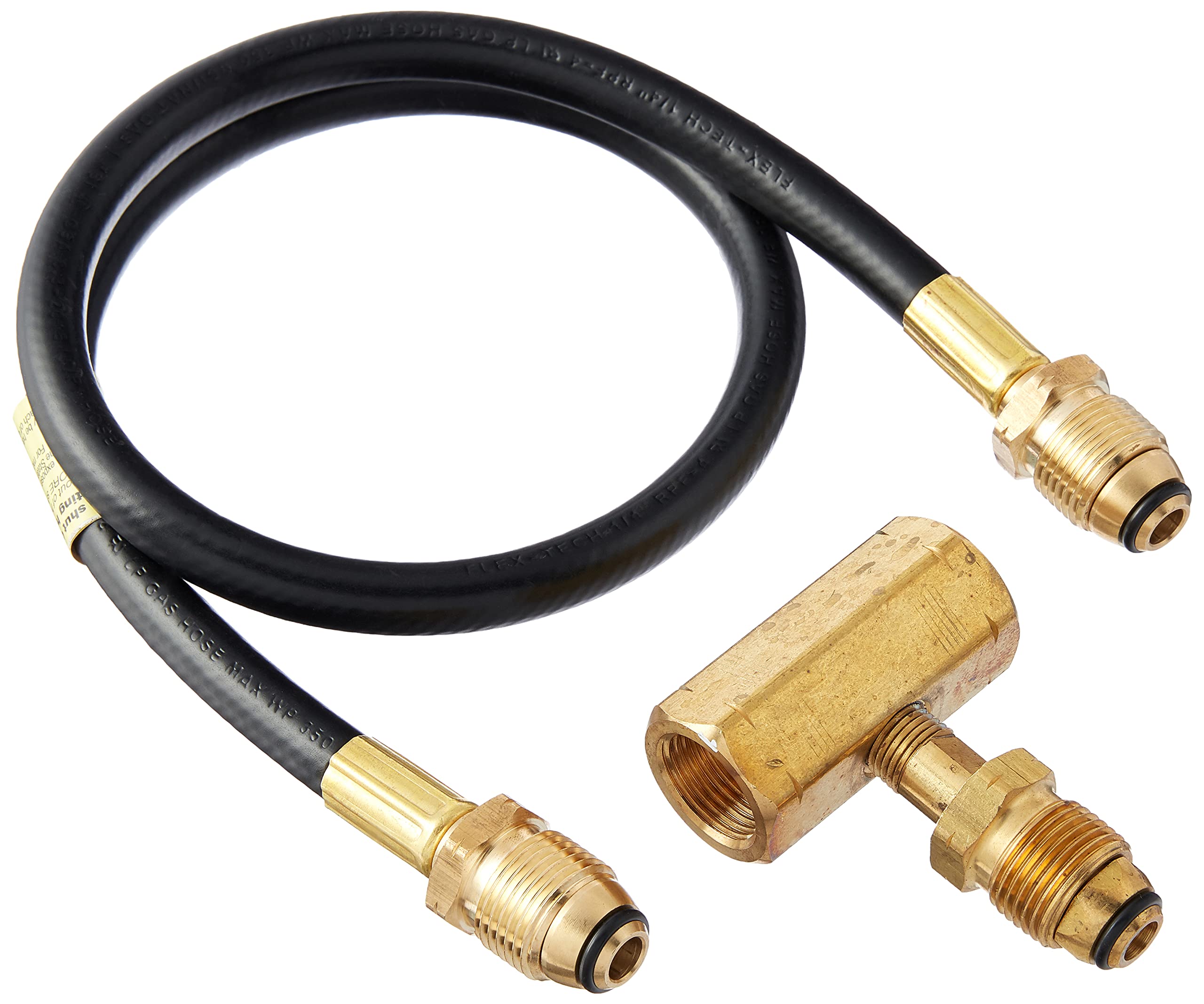 Mr. Heater F273737 tee hose assembly enables stable two-tank hookups for reliable portable warmth