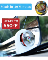 MrMapMax Solar Oven thermometer-feature shows precise heat monitoring for consistent meals