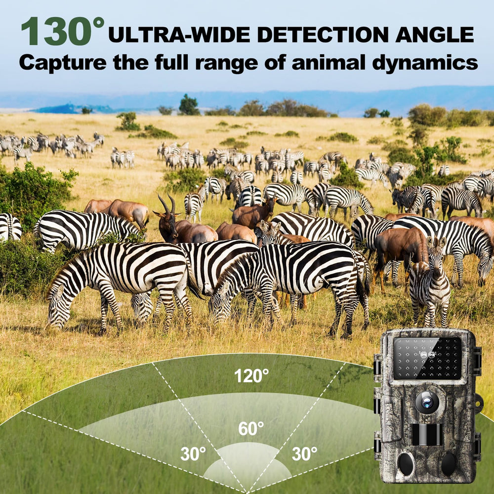 MRSCRET 4K60MP trail camera package including SD card and setup accessories