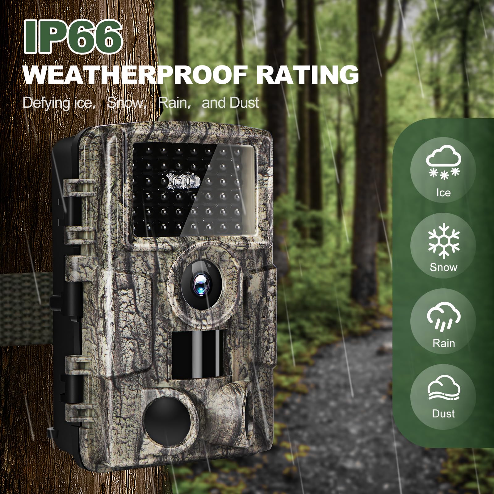 MRSCRET trail camera IP66 waterproof housing ready for harsh weather