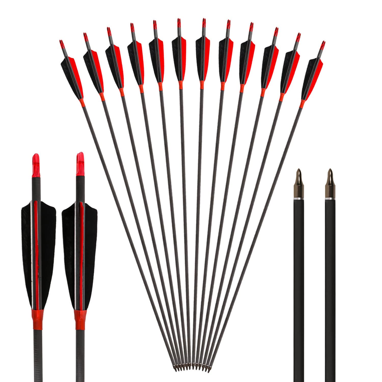 MS JUMPPER carbon arrows 400 spine for consistent target practice.