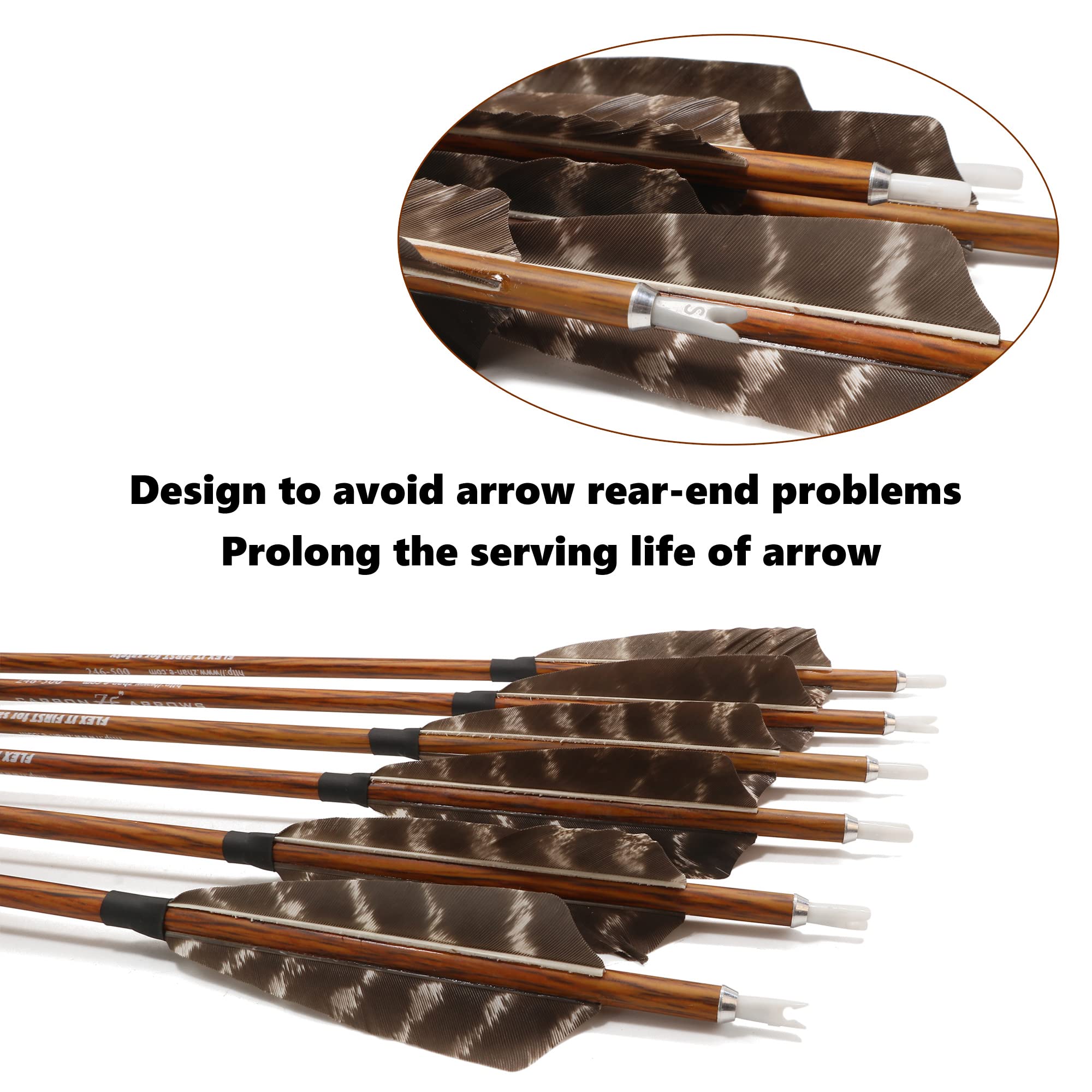 MS Jumpper arrows 7.4mm diameter for consistent flight.