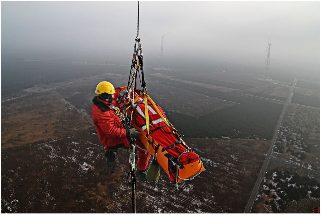 MSA Sked Basic Rescue System victim harness secures extraction in tight spaces