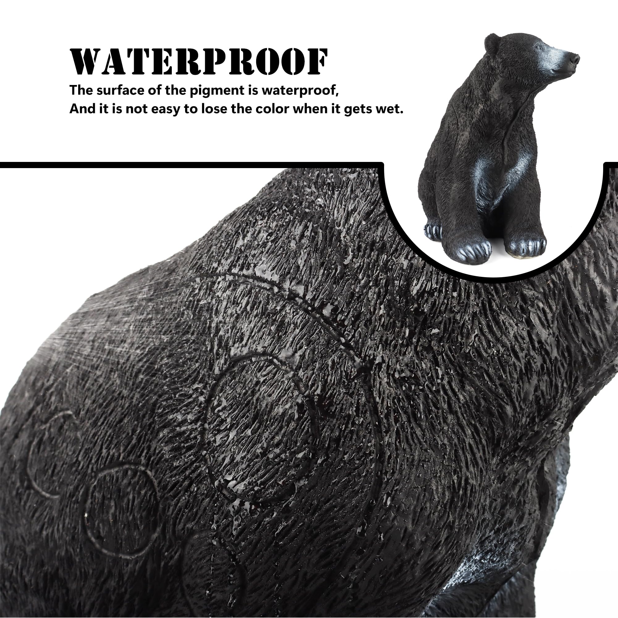 M.SJUMPPER ARCHERY Black Bear packaging shows ready-to-use target with two ground stands