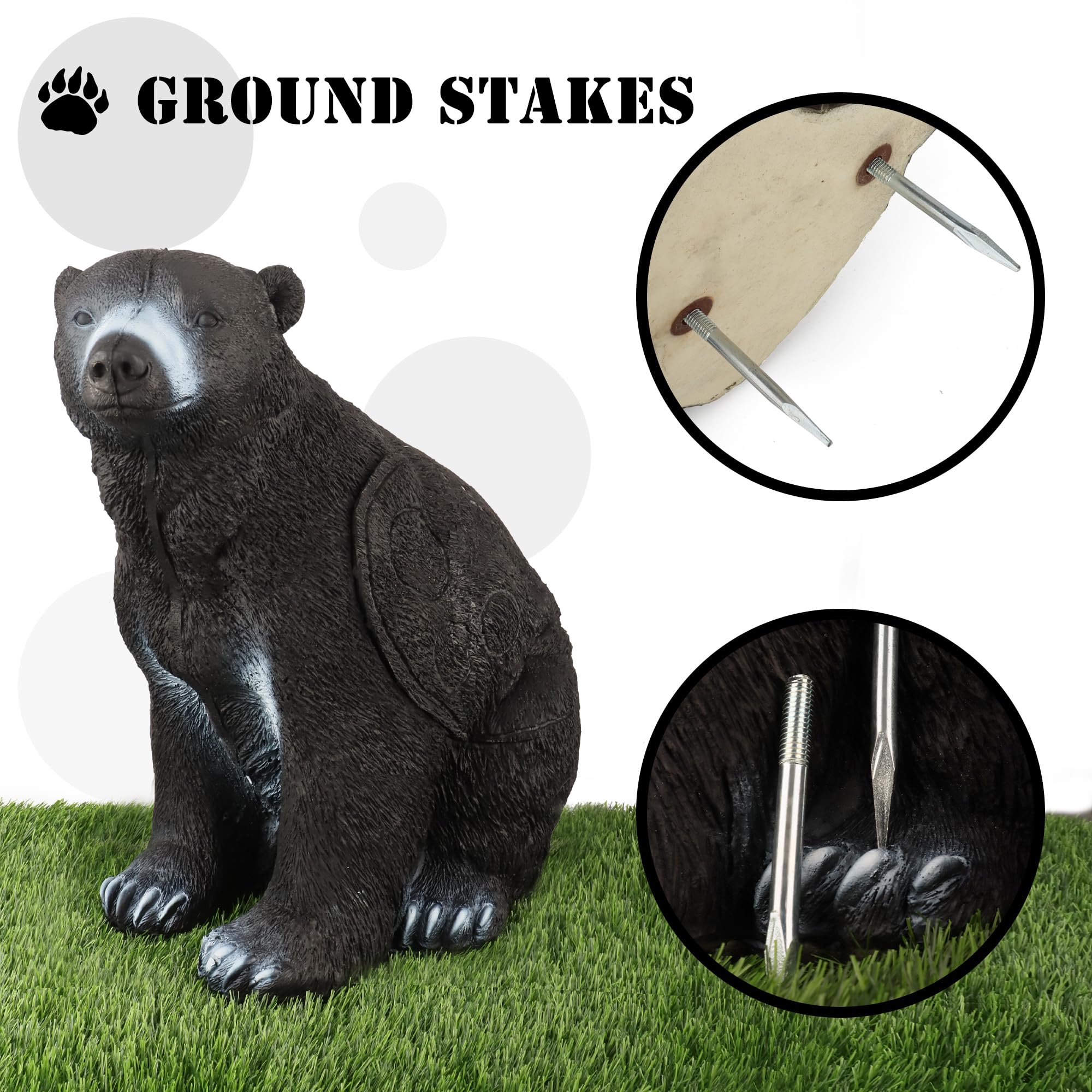M.SJUMPER ARCHERY Black Bear practical-use ready for compound, recurve, and longbow practice