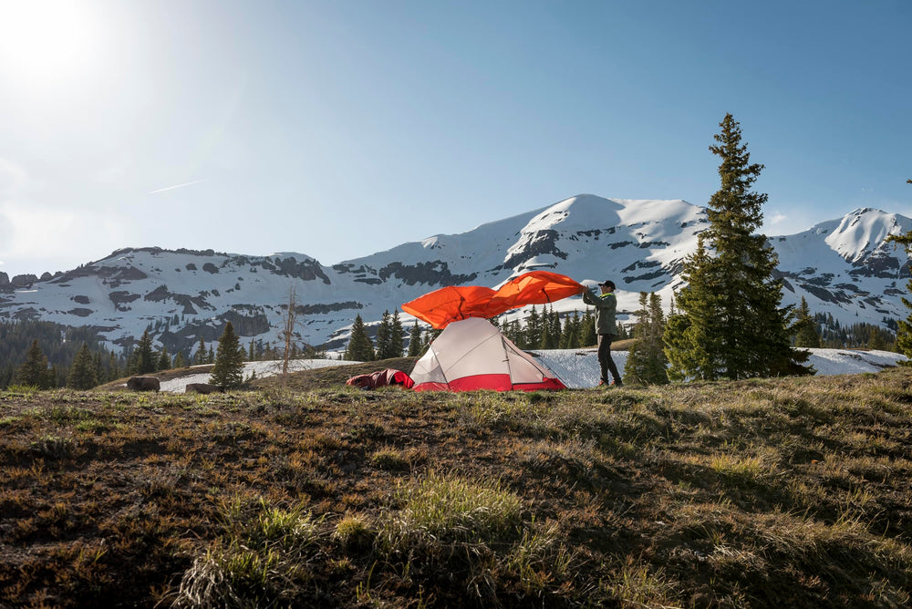 Ultralight MSR Access setup weighs 3.5 pounds and packs compactly.