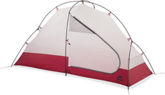 MSR Access vestibule offers 9 sq ft of extra storage space for gear.