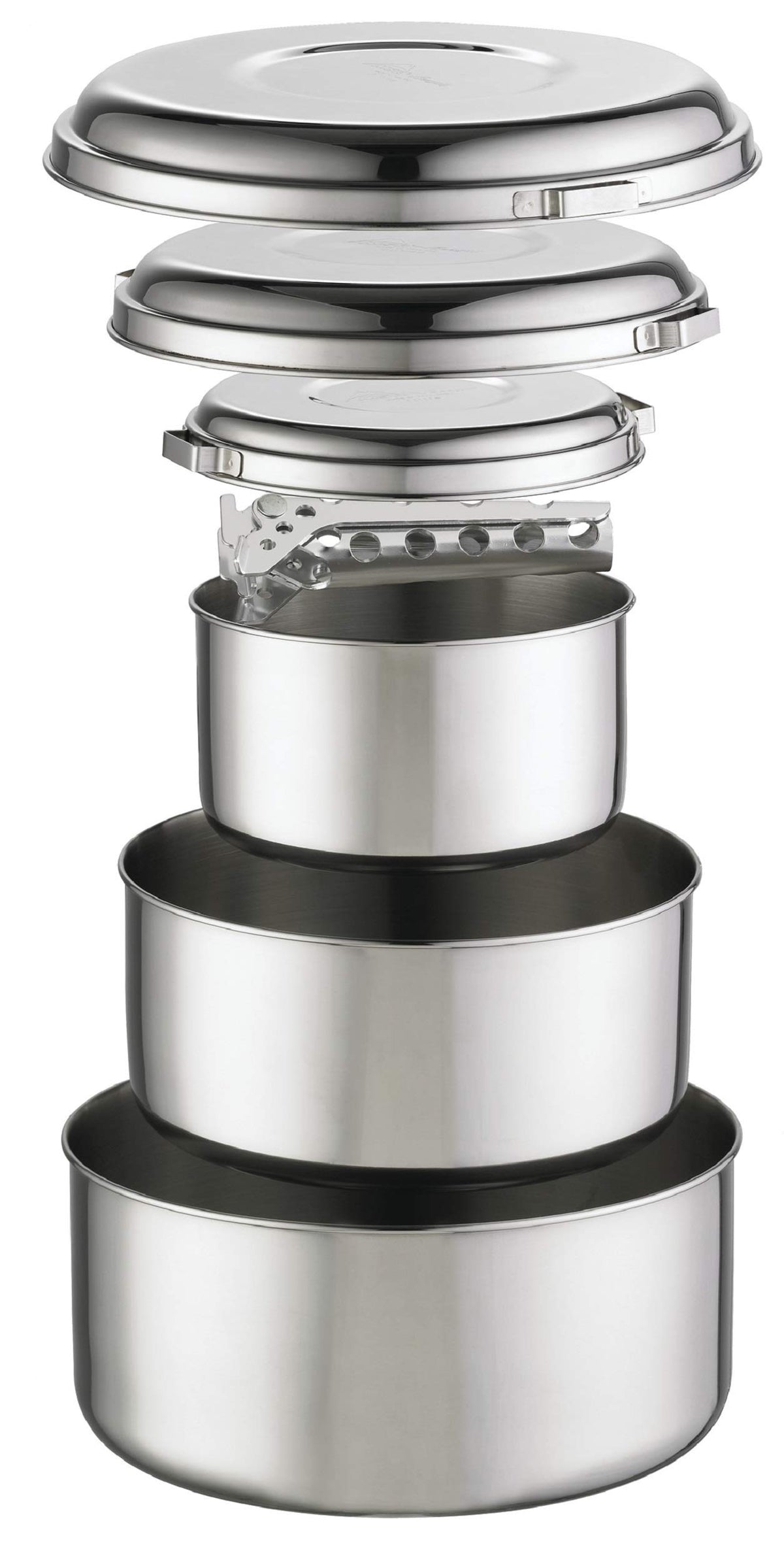MSR Alpine 4 1L pot—durable stainless steel for solo trail meals.