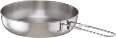 MSR Alpine fry pan top view highlighting compact nesting with the 3L pot