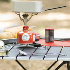 MSR Alpine Long Camping Tool Spoon showing jet and cable tool for stove servicing in the field.