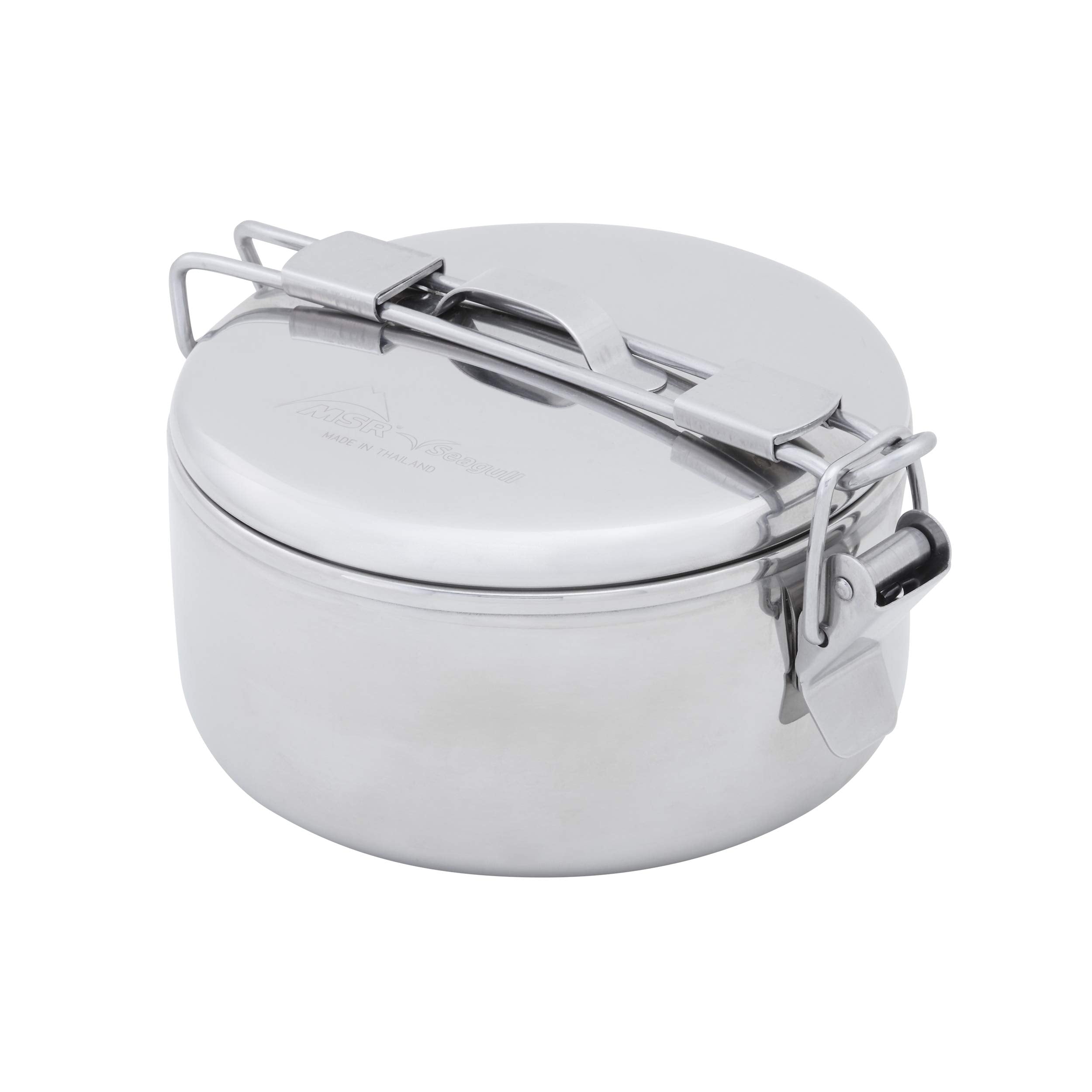 MSR Alpine Stowaway pot with 0.775 L capacity for compact backpacking meals.