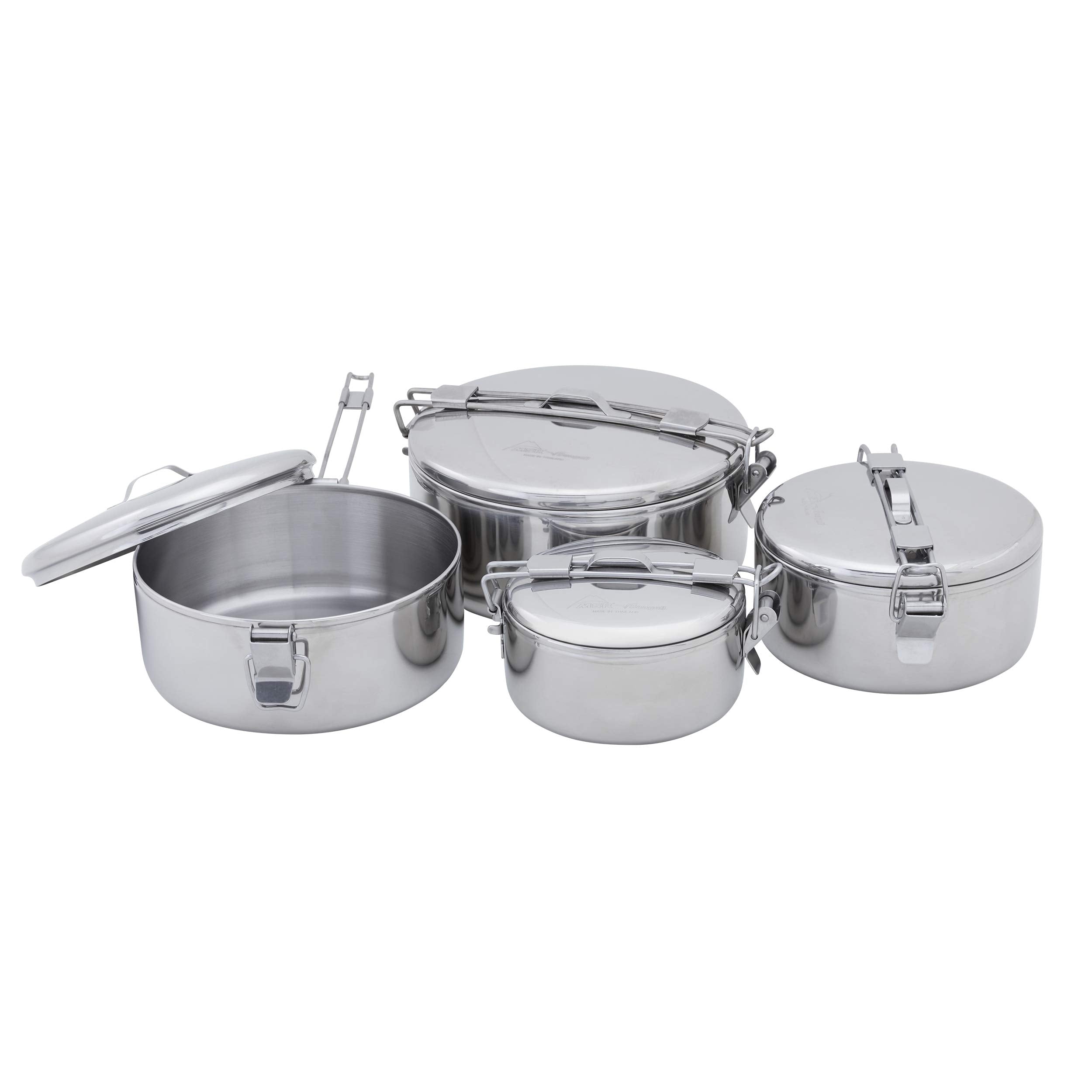 MSR Alpine Stowaway stainless steel construction for rugged outdoor cooking.