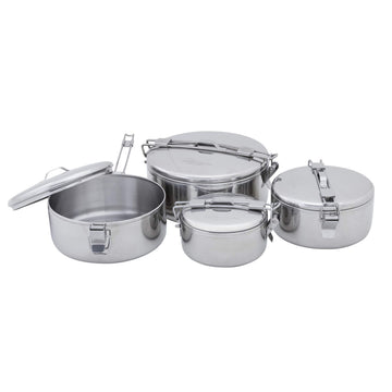 MSR Alpine Stowaway stainless steel construction for rugged outdoor cooking.