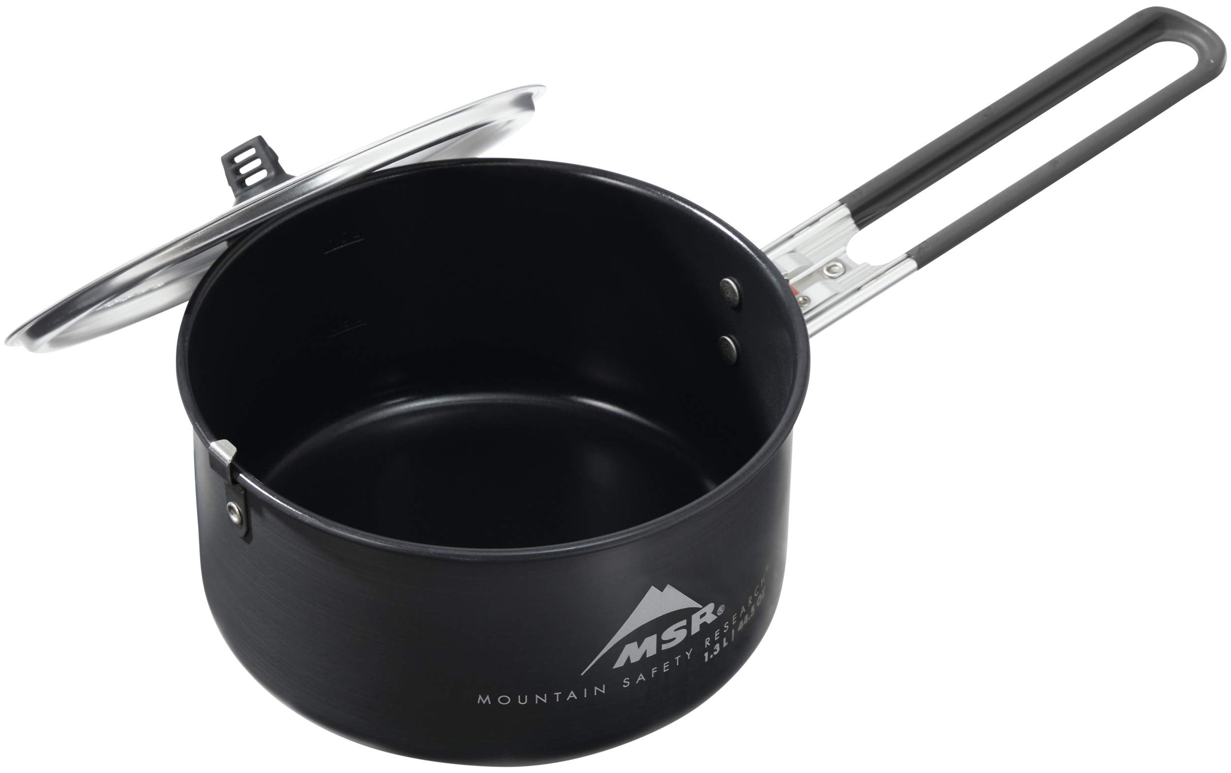 MSR aluminum lid used as strainer for draining