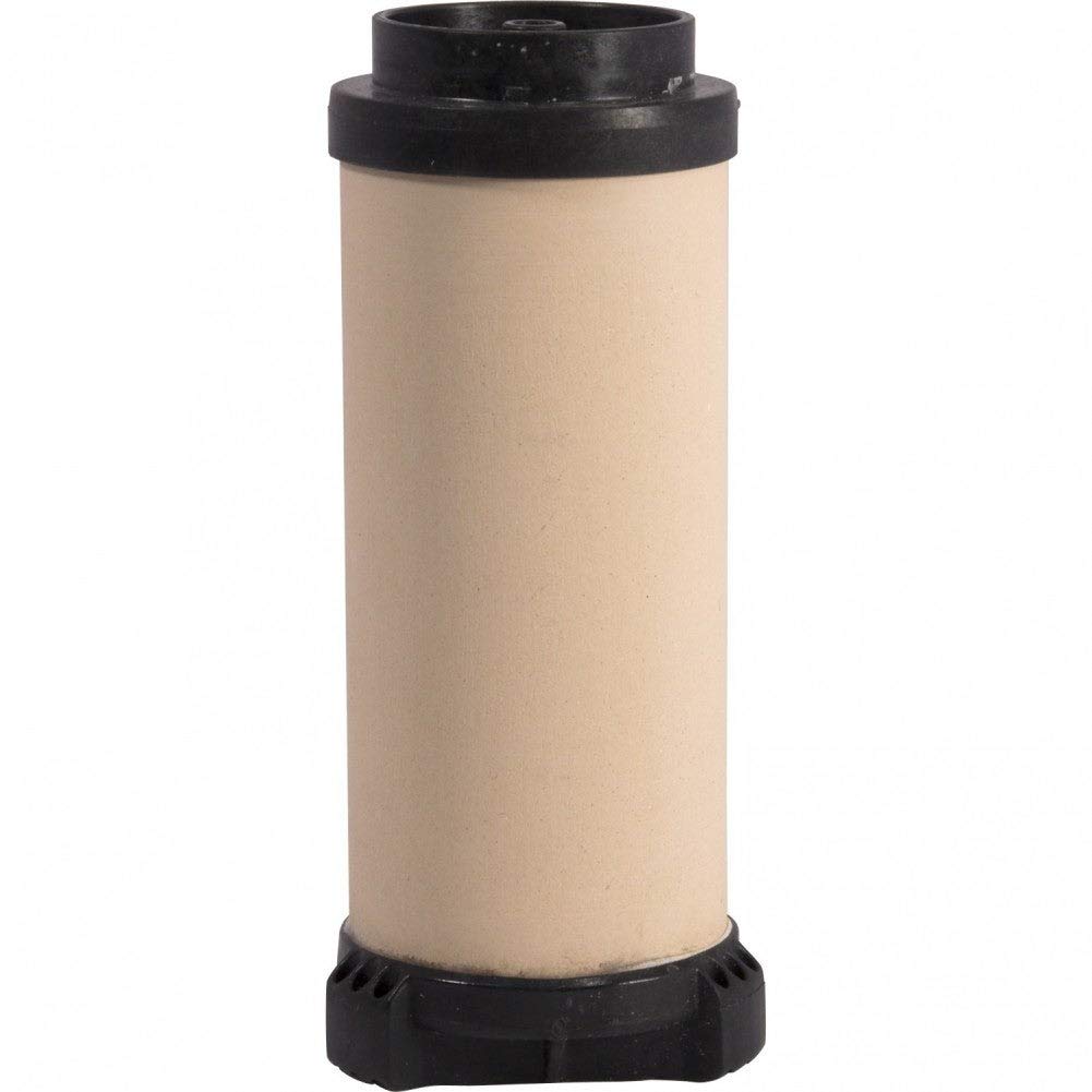 MSR ceramic filtration element for MiniWorks/WaterWorks held in hand for field use.