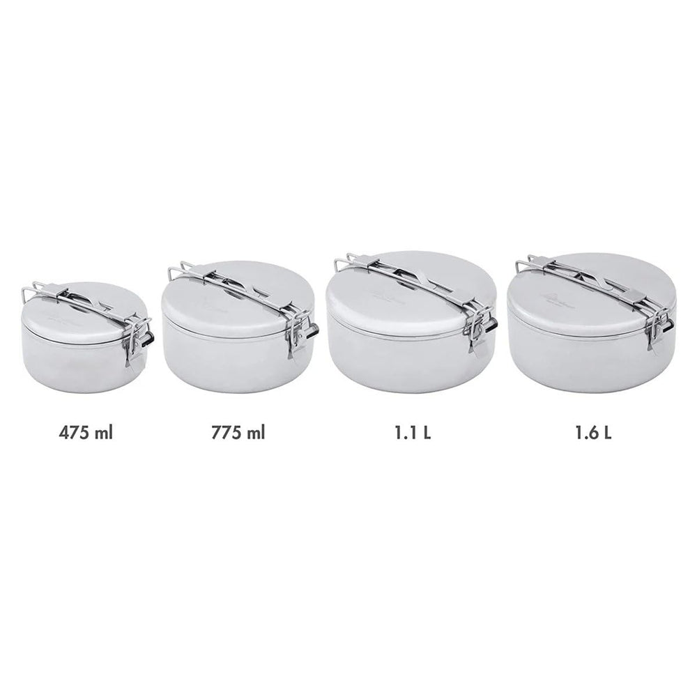 MSR stainless-steel close-up highlights durable construction for rugged trips.