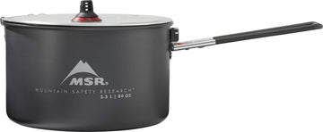 MSR compact pack size demonstrates 7.8 x 4.8 inches footprint with stove gear.