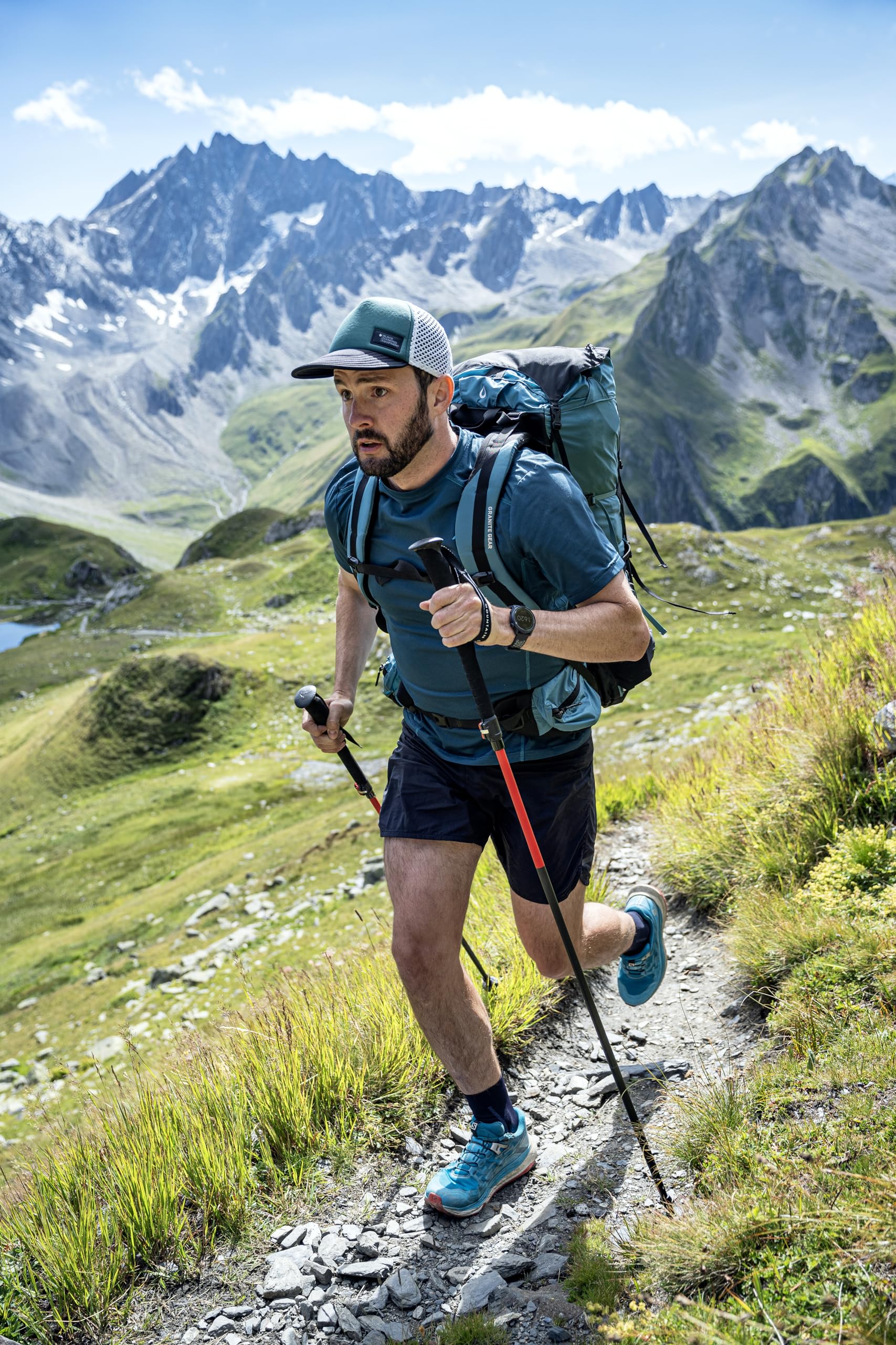 MSR DynaLock Ascent poles weigh 18 oz for lightweight climbs