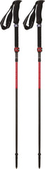 MSR DynaLock Ascent poles extended for steep climbs showing adjustable length