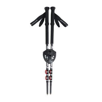 MSR Dynalock Explore 3-section poles extended for versatile backcountry use