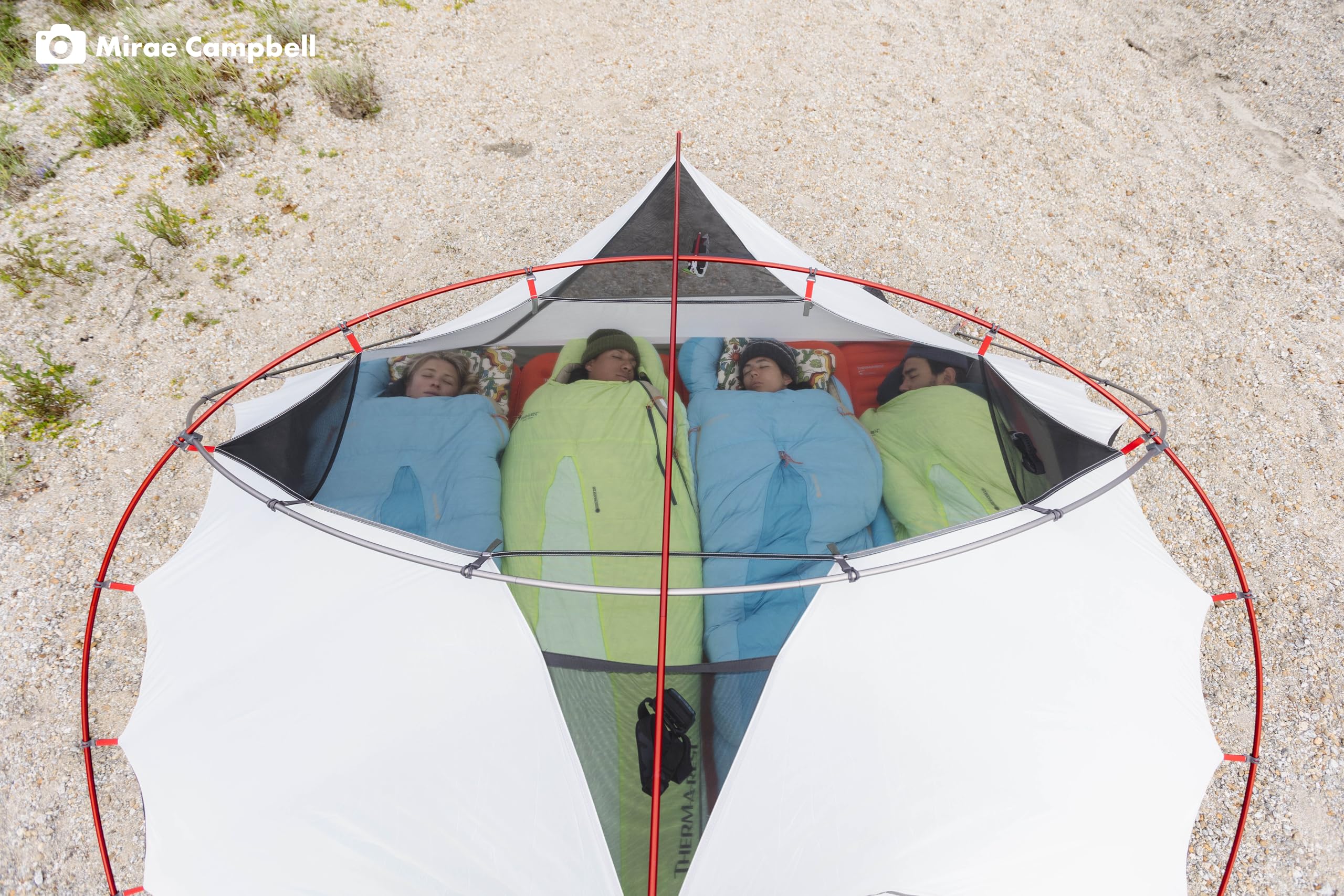 MSR Elixir 4P tent measures 88 by 90 inches for room