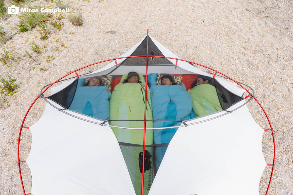 MSR Elixir 4P tent measures 88 by 90 inches for room