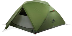 MSR Elixir 4P tent exterior front view with spacious vestibule