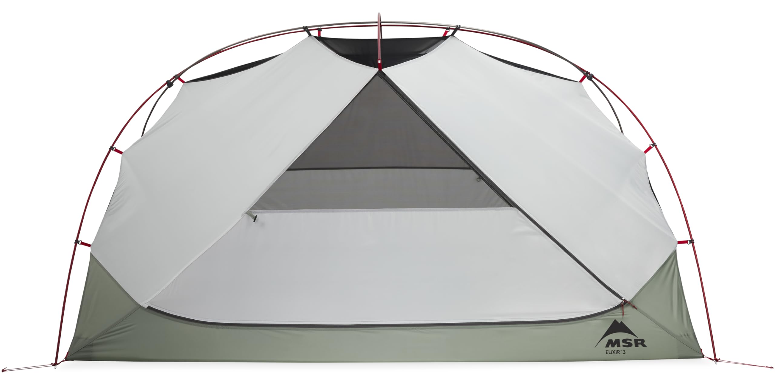 MSR Elixir 4P tent rectangular floorplan enabling wide sleeping pads