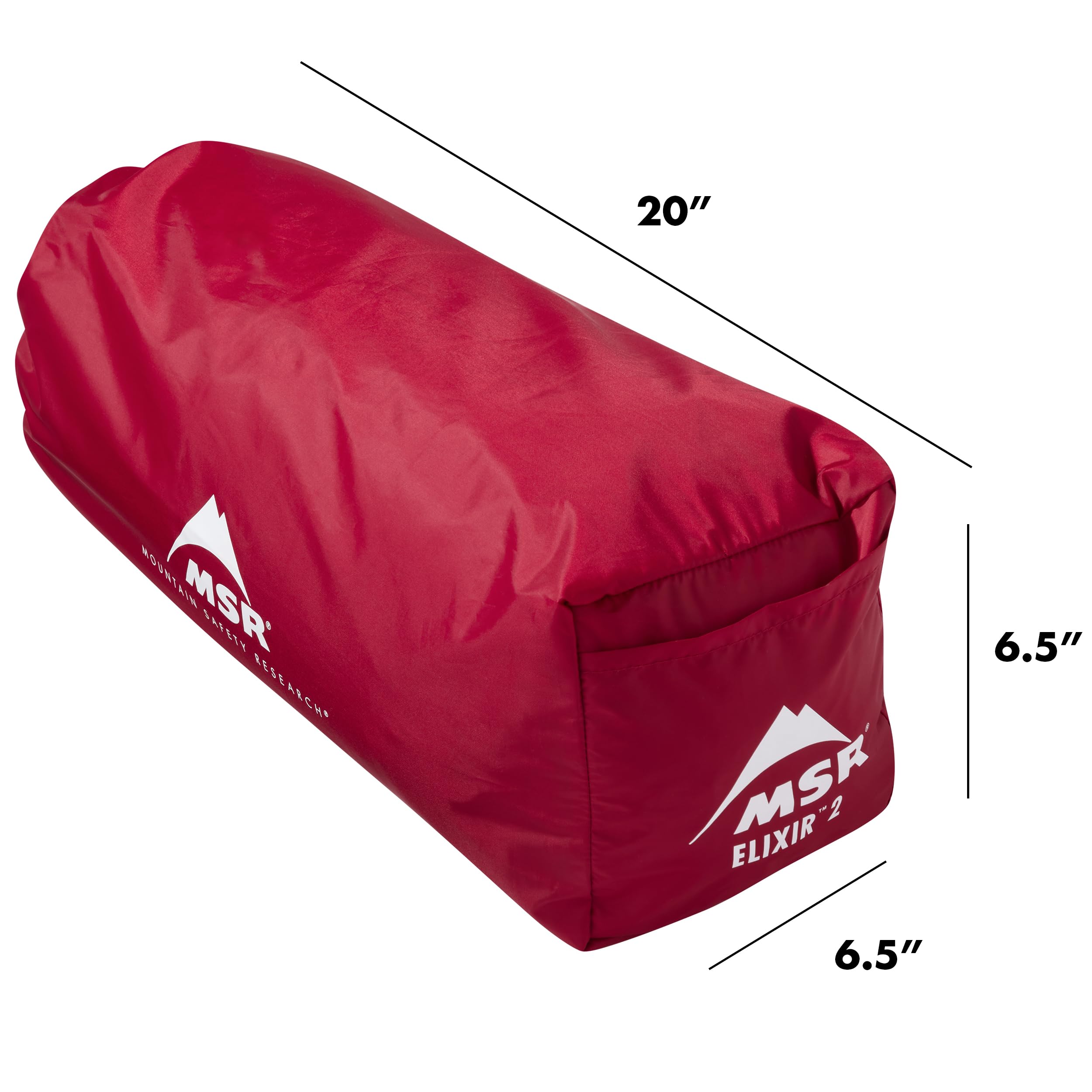 MSR Elixir durable fabric with PFAS-free waterproofing extends shelter life.