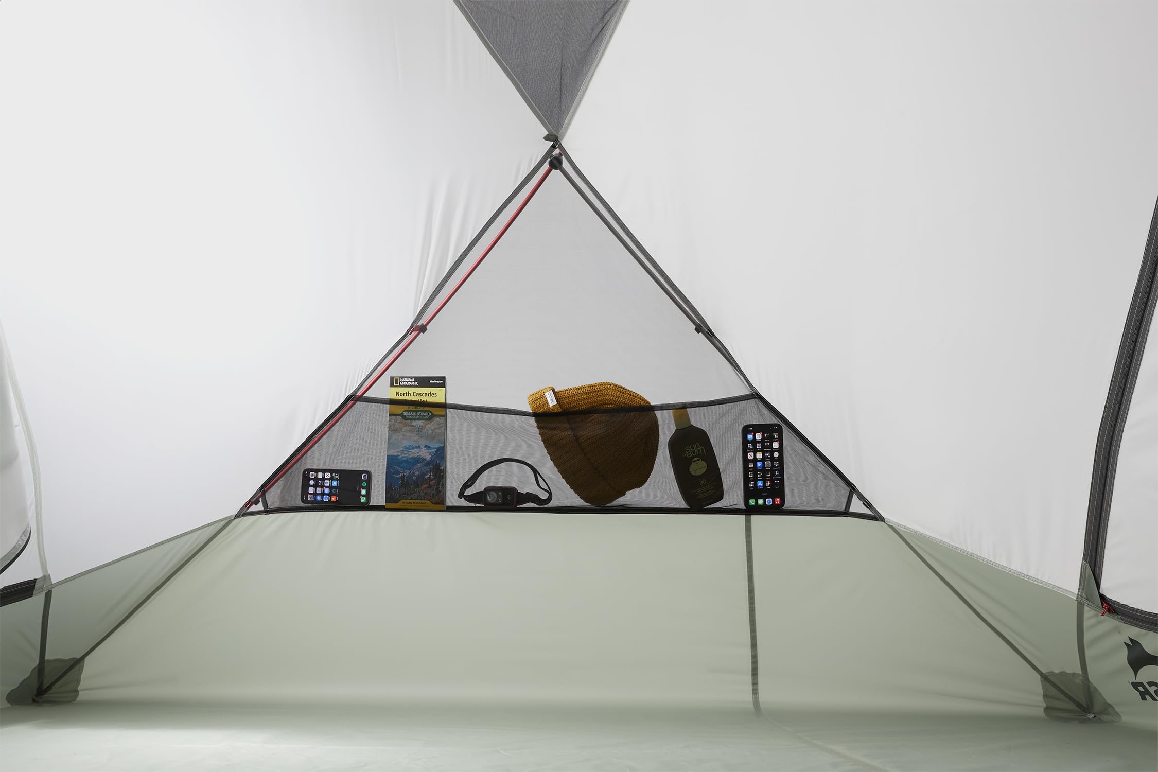 MSR Elixir mesh panels maximize airflow while retaining warmth for comfort.