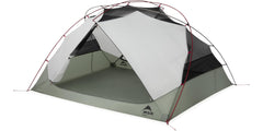 MSR Elixir interior space demonstrates room to spread on wide sleeping pads.